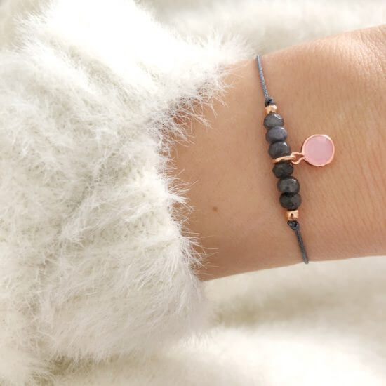 Armband Glasanhänger Roségold Armband Glasanhänger Roségold