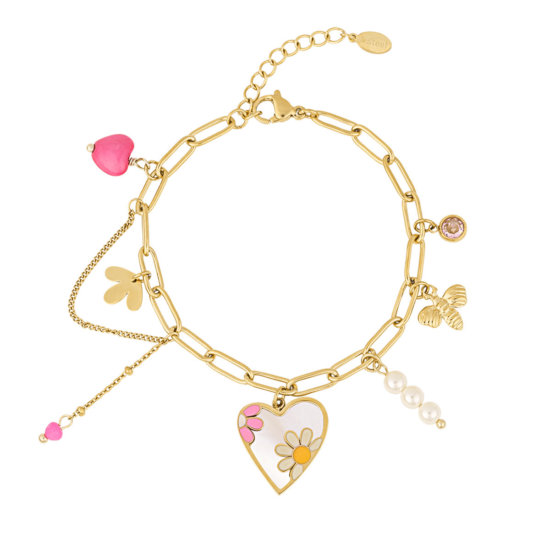 Armband Blossem Edelstahl Gold