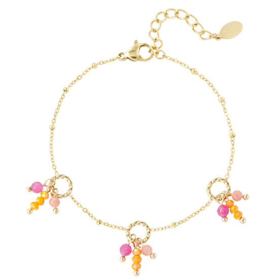 Armband Colorful Fiesta Edelstahl Gold
