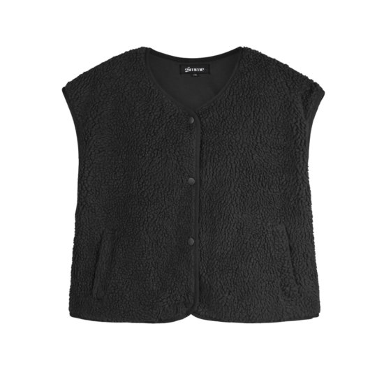 Weste Fluffy Black