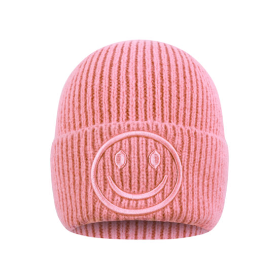 Mütze Smiley Rosa