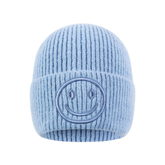 Mütze Smiley Blau