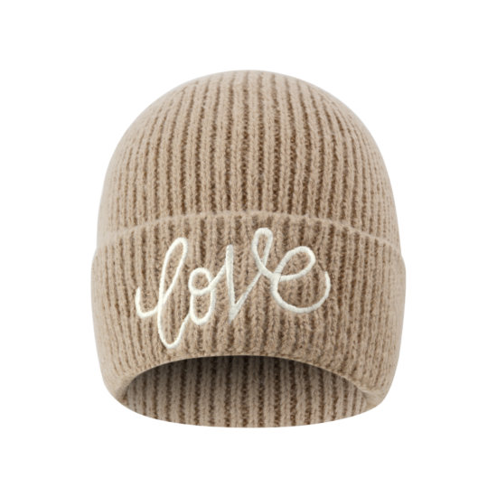 Mütze Love  Beige