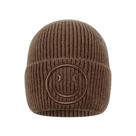 Mütze Smiley Braun
