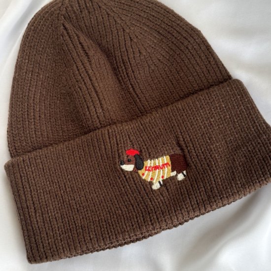 Mütze Dackel Braun Mütze Dackel Braun