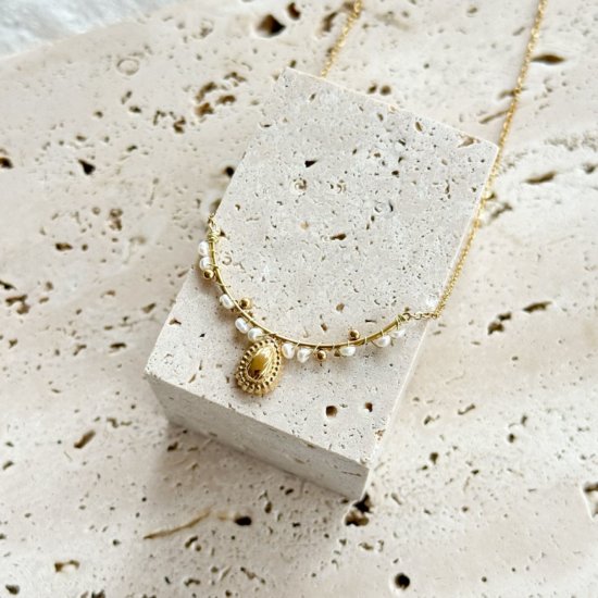 Halskette Elegant Gold Edelstahl