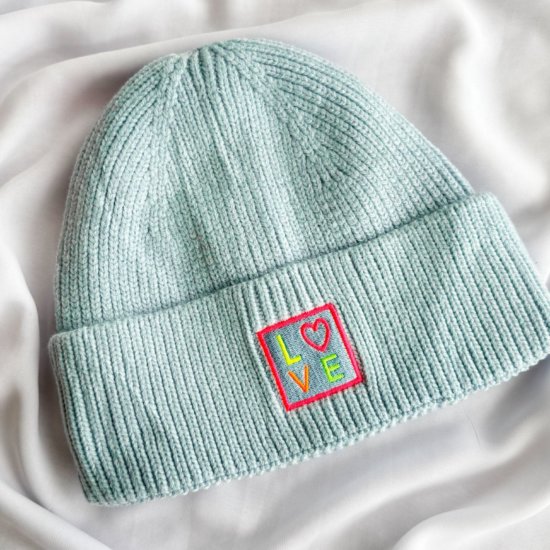 Mütze Love Blau Mütze Love Blau