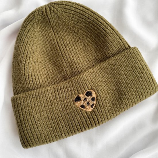 Mütze Herz Leo Oliv Mütze Herz Leo Oliv