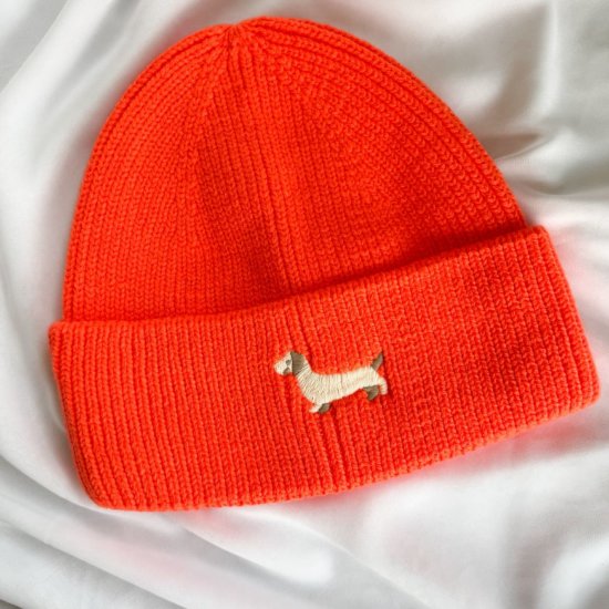 Mütze Dackel Orange Mütze Dackel Orange