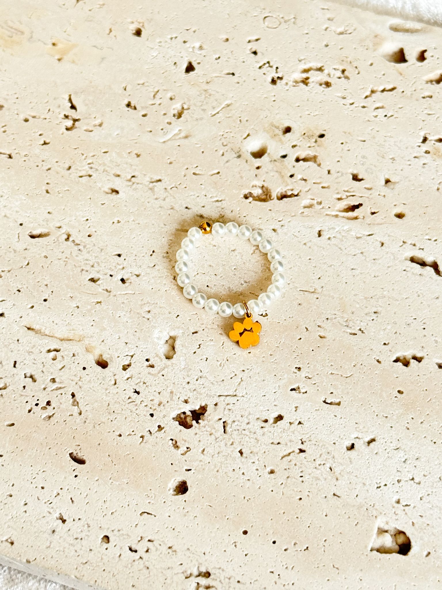 Ring Pfote Gold Edelstahl Ring Pfote Gold Edelstahl