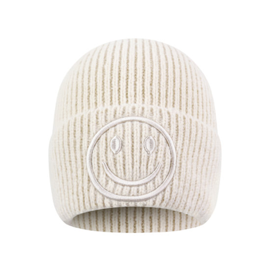 Mütze Smiley Creme