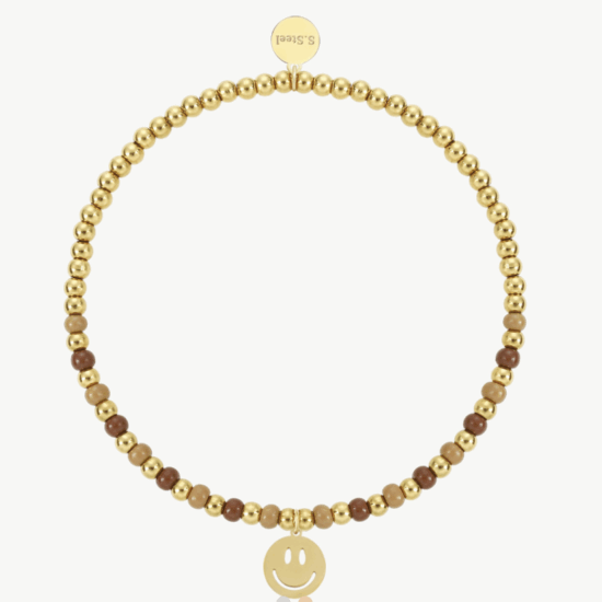 Armband Smiley Braun Armband Smiley Braun