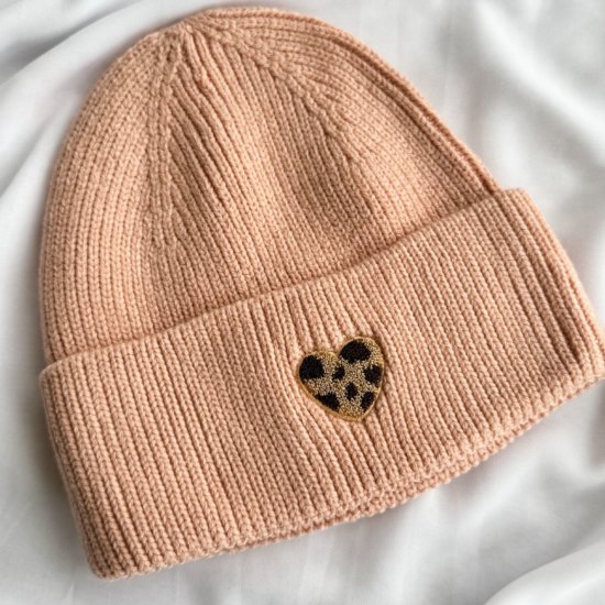 Mütze Herz Leo Rose