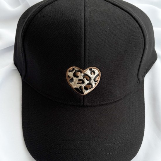 Cap Herz Leo Schwarz Cap Herz Leo Schwarz