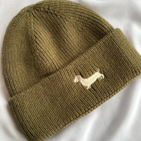Mütze Dackel Oliv