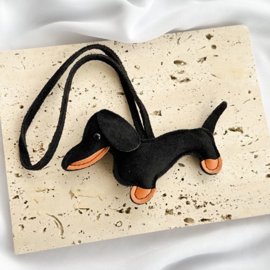 Schlüsselanhänger Dackel Schwarz Schlüsselanhänger Dackel Schwarz