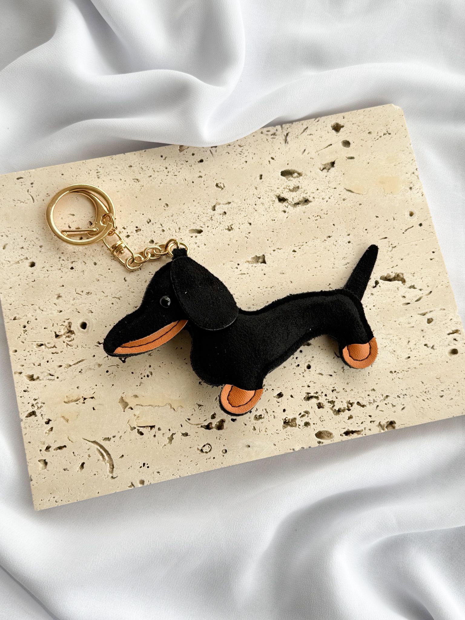 Schlüsselanhänger Dackel Schwarz Schlüsselanhänger Dackel Schwarz