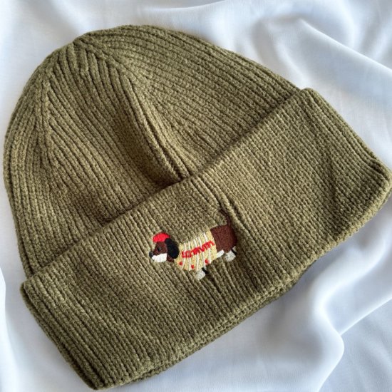 Mütze Dackel Oliv