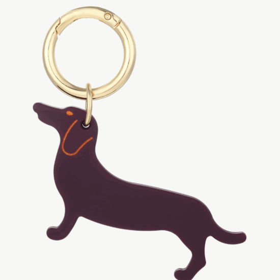 Schlüsselanhänger Dackel Bordeaux Gold