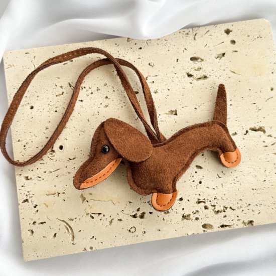 Schlüsselanhänger Dackel Schwarz