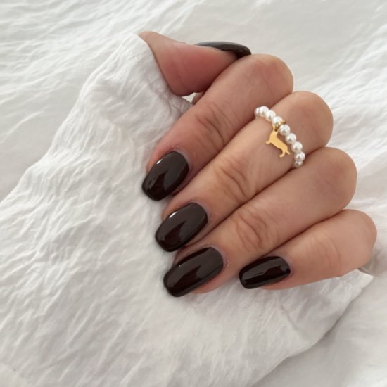 Ring Dackel Gold Perlmutt