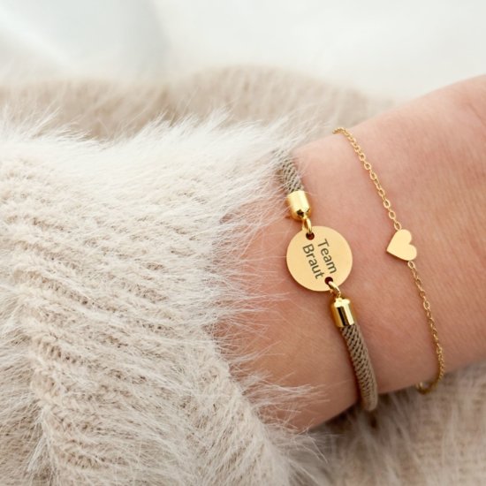 Armband Gravur Team Braut