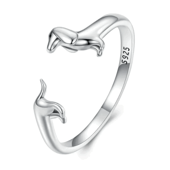 Ring Dackel 925er Silber