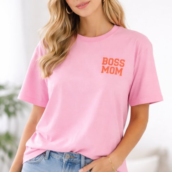 T-Shirt Boss MOM Pink T-Shirt Boss MOM Pink