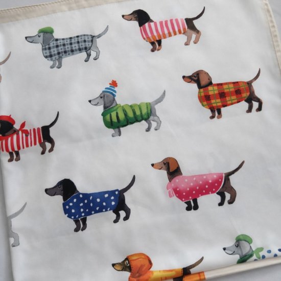 Tuch Dackel Creme Tuch Dackel Creme