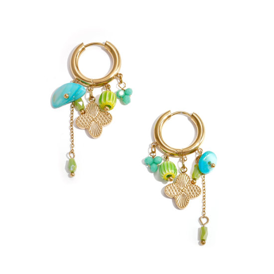 Ohrringe Flower Gold