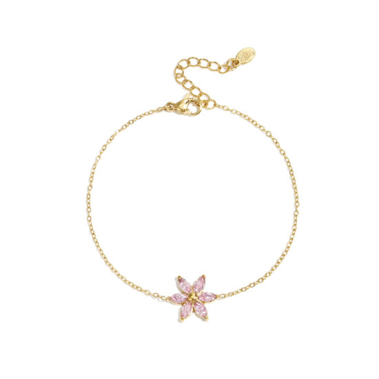 Armband Flower Edelstahl Gold Armband Flower Edelstahl Gold