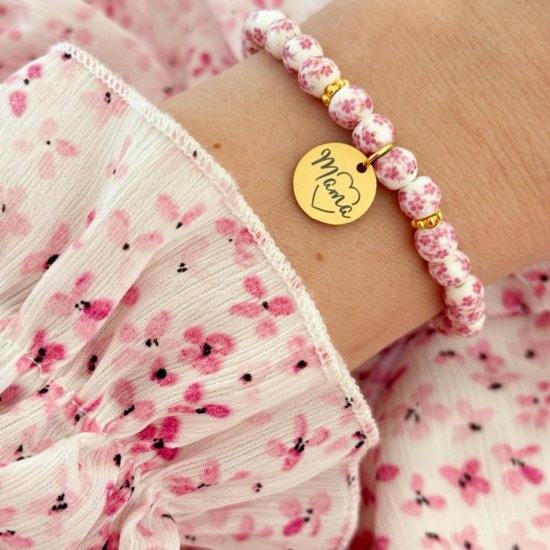 Armband Gravur Mama Glasperlen Armband Gravur Mama Glasperlen