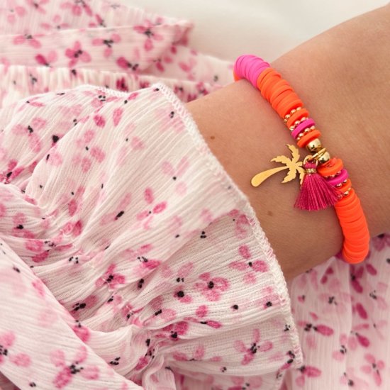 Armband Palme Polymerperlen