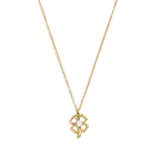 Halskette Clover Edelstahl Gold Halskette Clover Edelstahl Gold