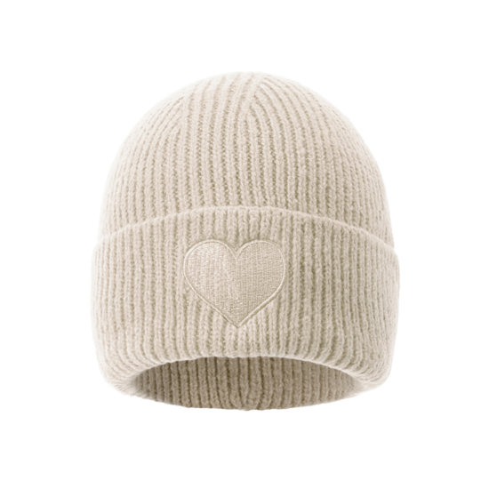Mütze Heart Creme Mütze Heart Creme