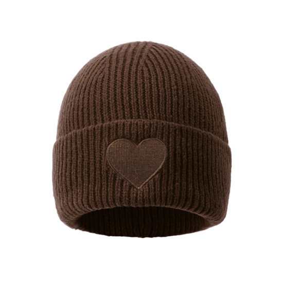 Mütze Heart Braun