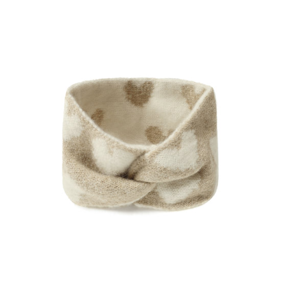 Stirnband Herz Beige Stirnband Herz Beige