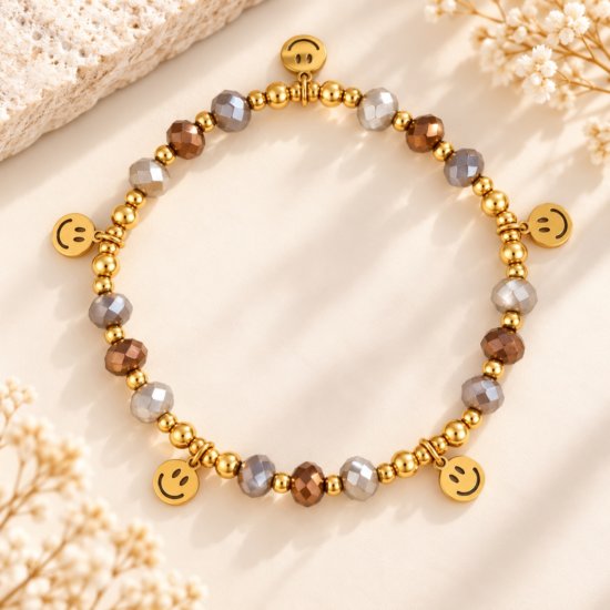 Armband Happy Facce Edelstahl Armband Happy Facce Edelstahl